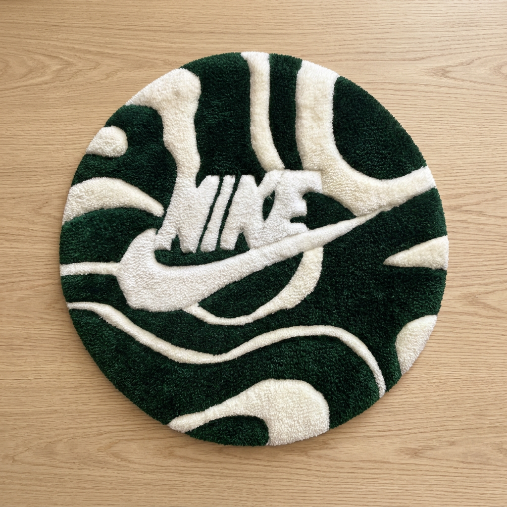 Alfombra tufting circular artesanal — Pisarte Tufting